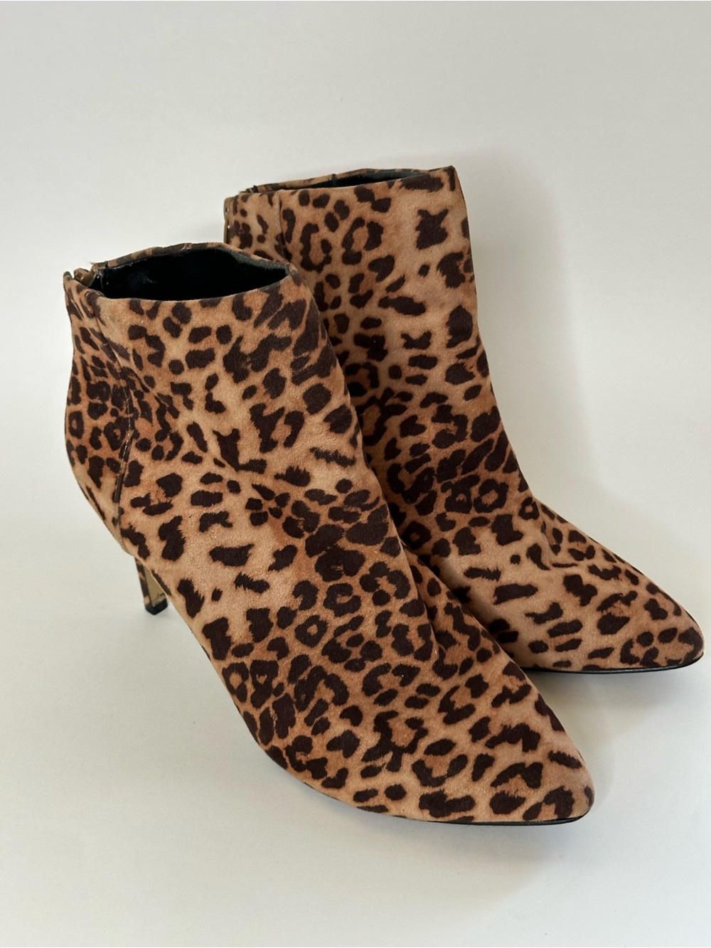 Express Leopard Print Ankle Boots — Women